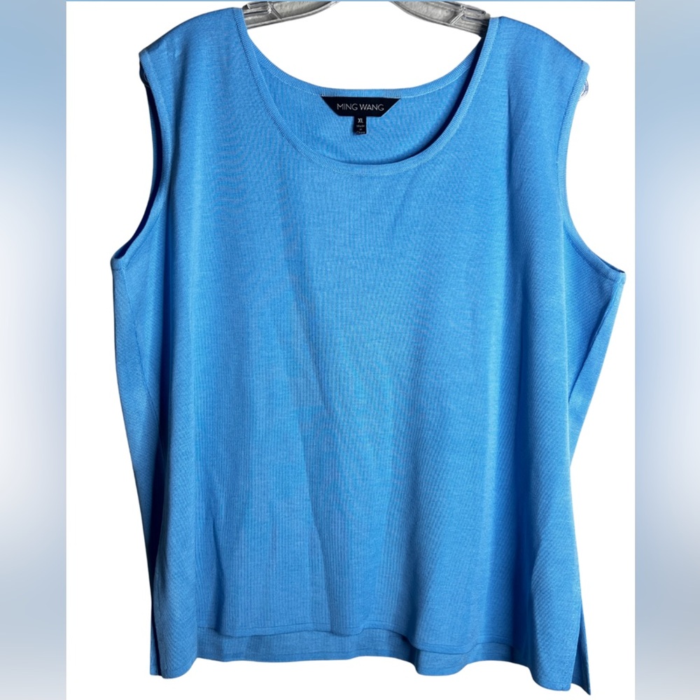 Ming Wang Vibrant Blue Tank Top